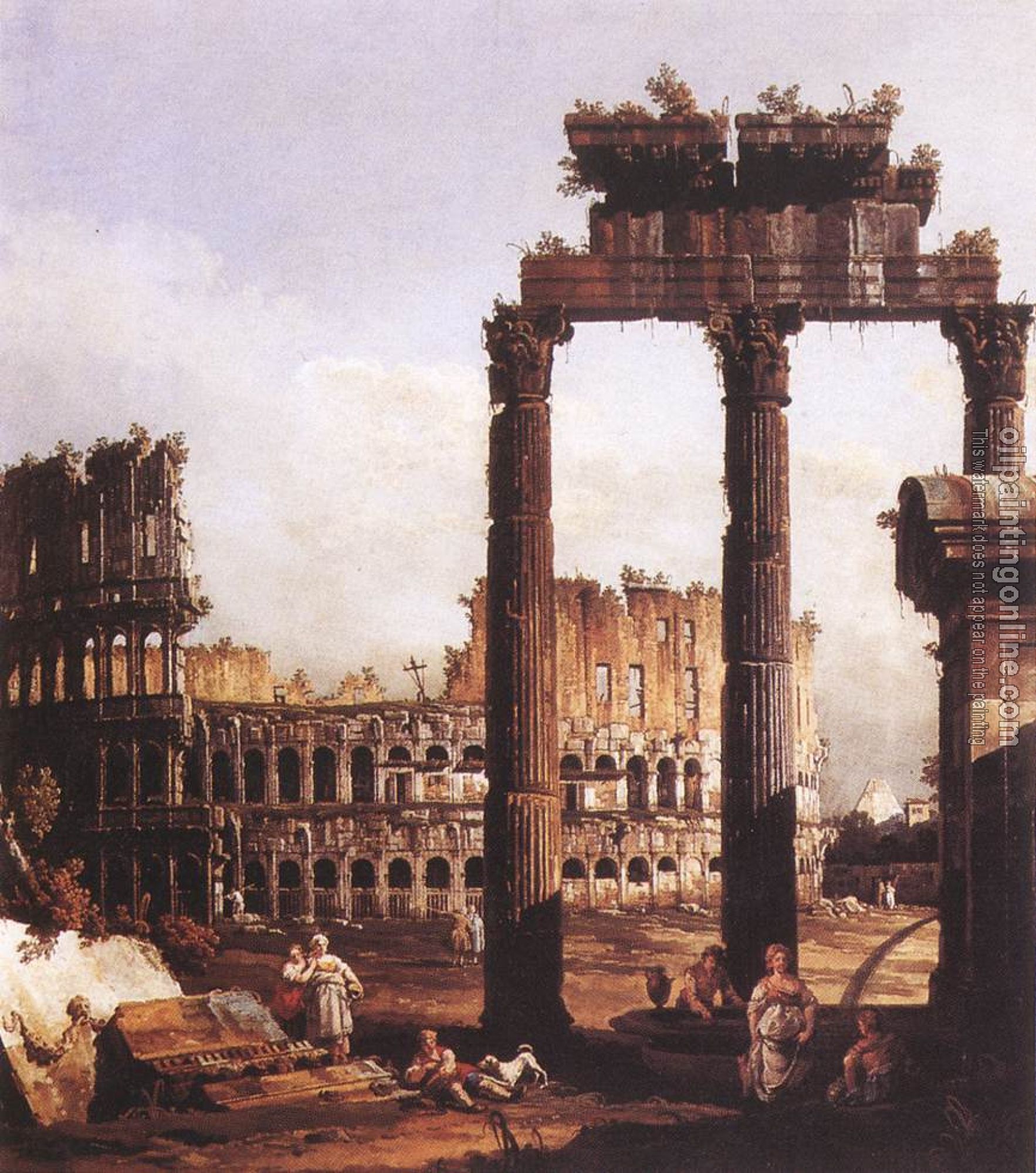 Bellotto, Bernardo - Capriccio with the Colosseum